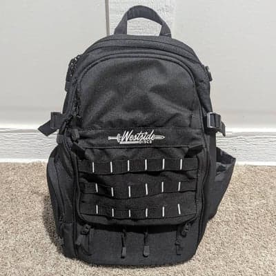 Westside Refuge Backpack Bag Black NEW - Holds 20 Discs