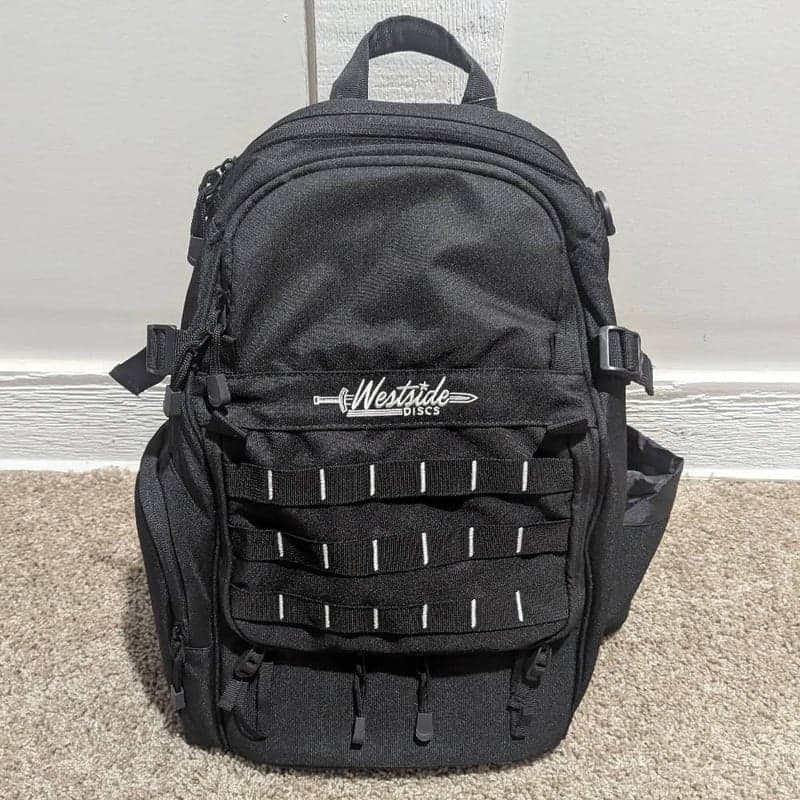 Westside Refuge Backpack Bag Black NEW - Holds 20 Discs