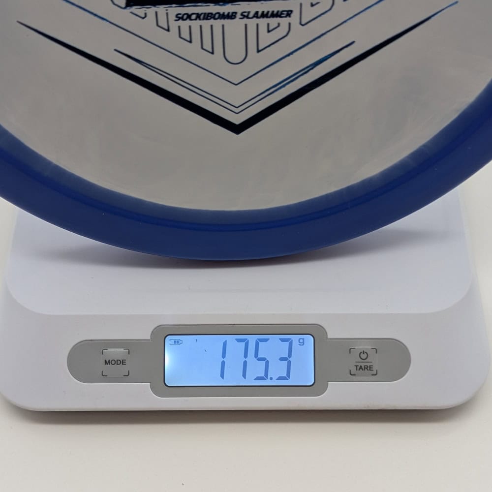 NEW Dynamic Discs First Run Sockibomb Classic Orbit Slammer Blue/White - 175g