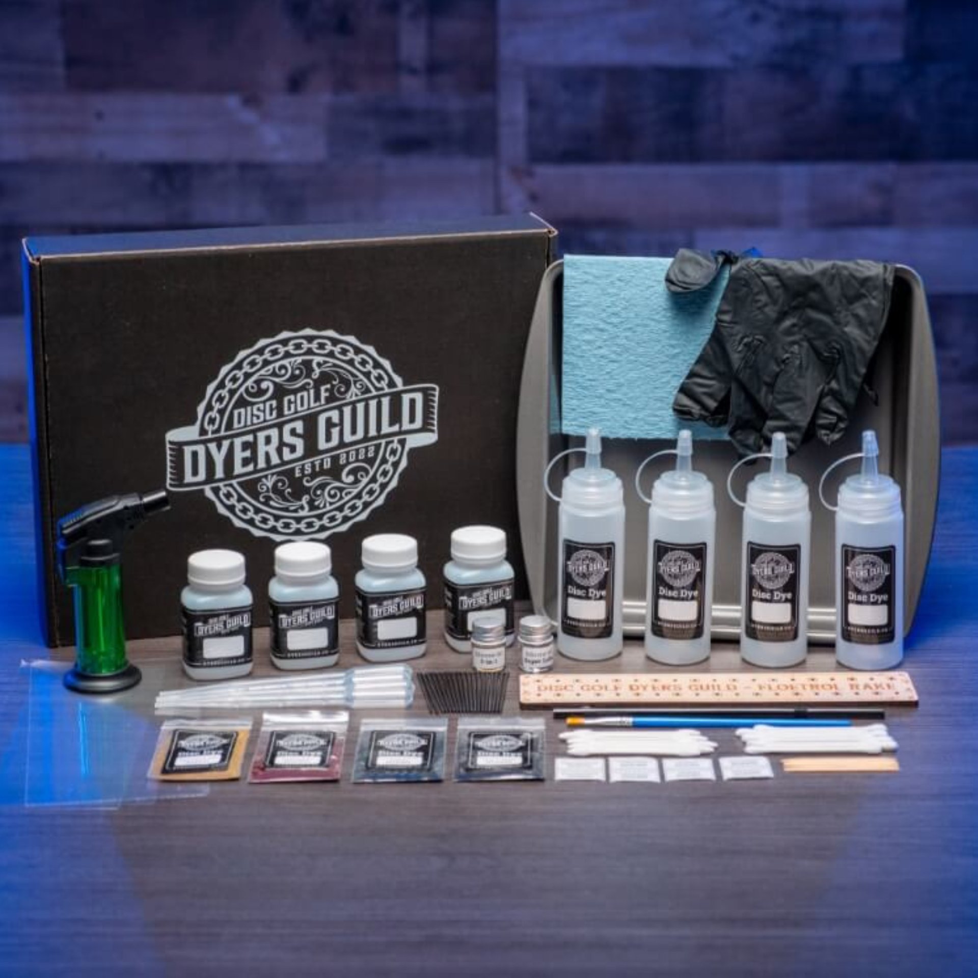 Disc Golf Dyers Guild – Starter Disc Dyeing Kit – Titanium