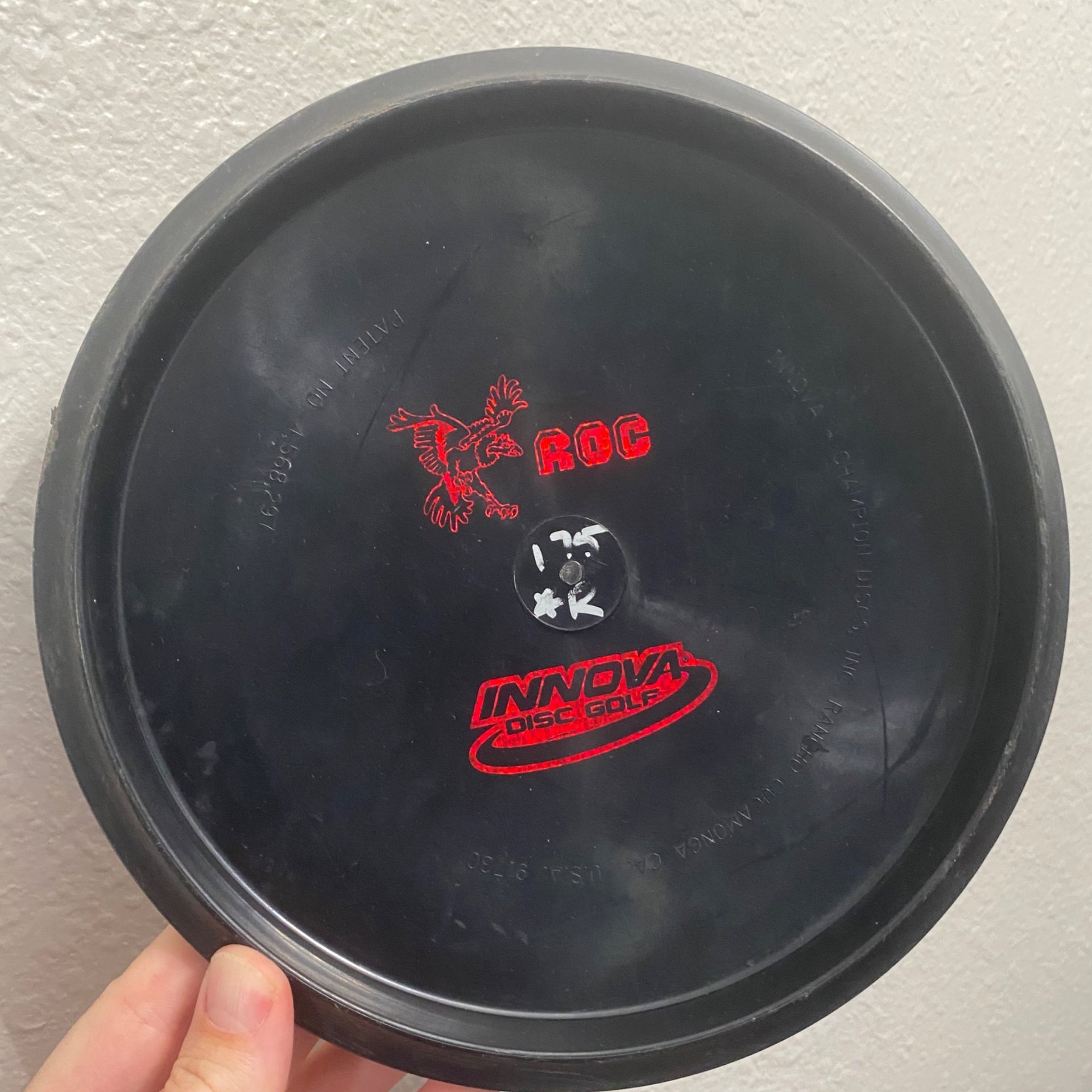 Patent # Innova Star Roc Bottom Stamp